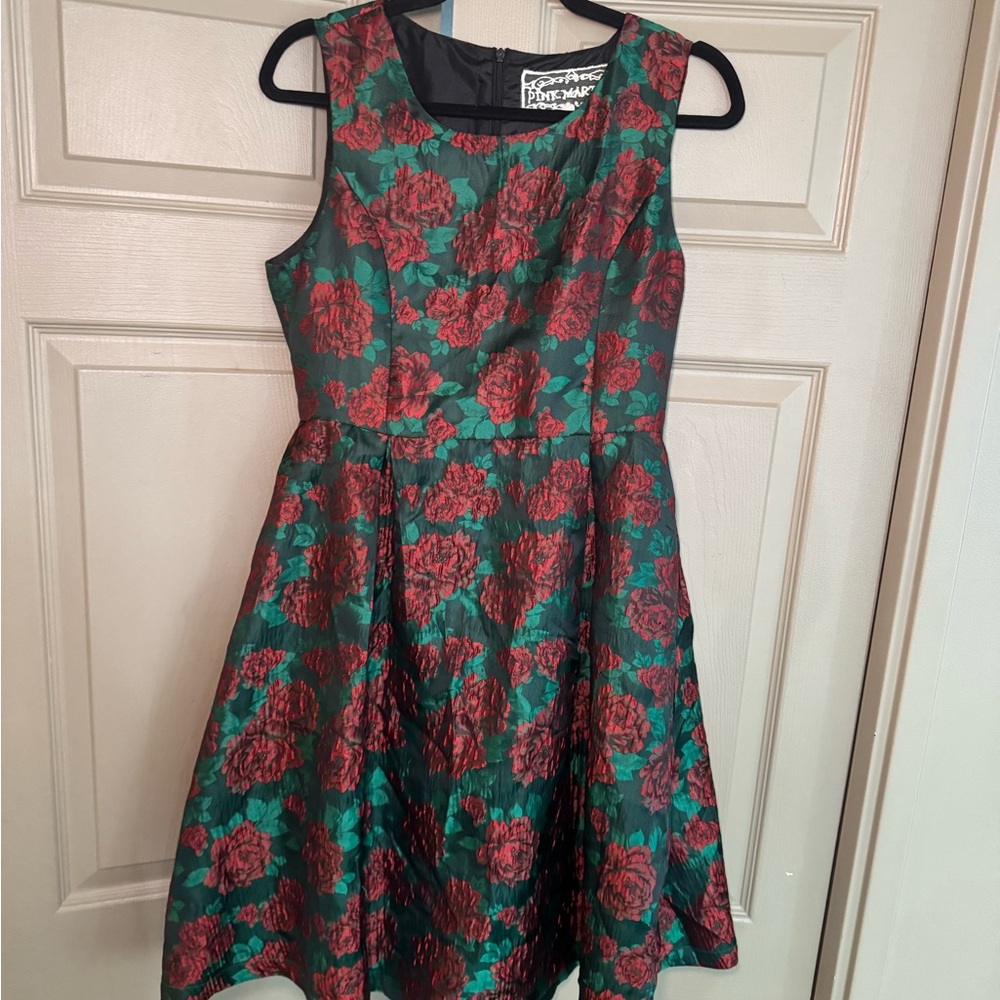 Pink Martini Red and Green Floral Dress